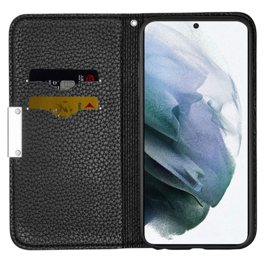 Bescherming Hoesje voor Samsung Galaxy S22 Plus 5G Folio-hoesje Ultra Chique Lychee Kunstleer