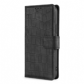 Flip Case voor Samsung Galaxy S22 Plus 5G Krokodillenleereffect