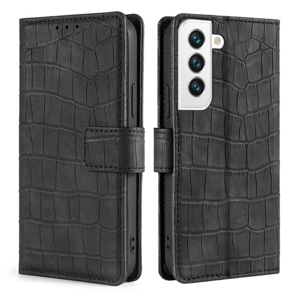 Flip Case voor Samsung Galaxy S22 Plus 5G Krokodillenleereffect