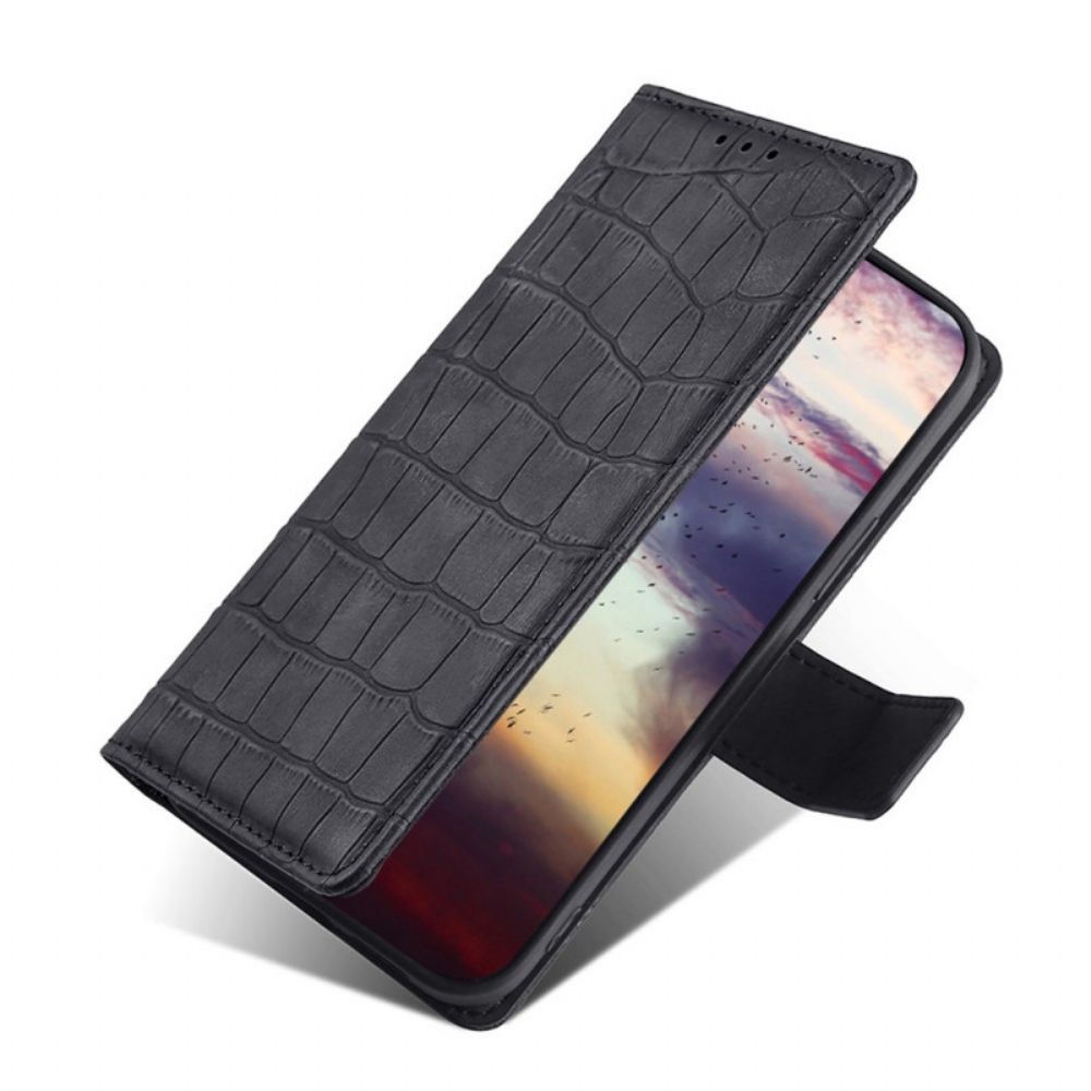 Flip Case voor Samsung Galaxy S22 Plus 5G Krokodillenleereffect