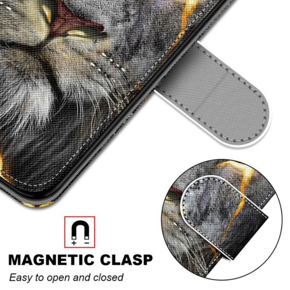 Flip Case voor Samsung Galaxy S22 Plus 5G Magische Katachtige