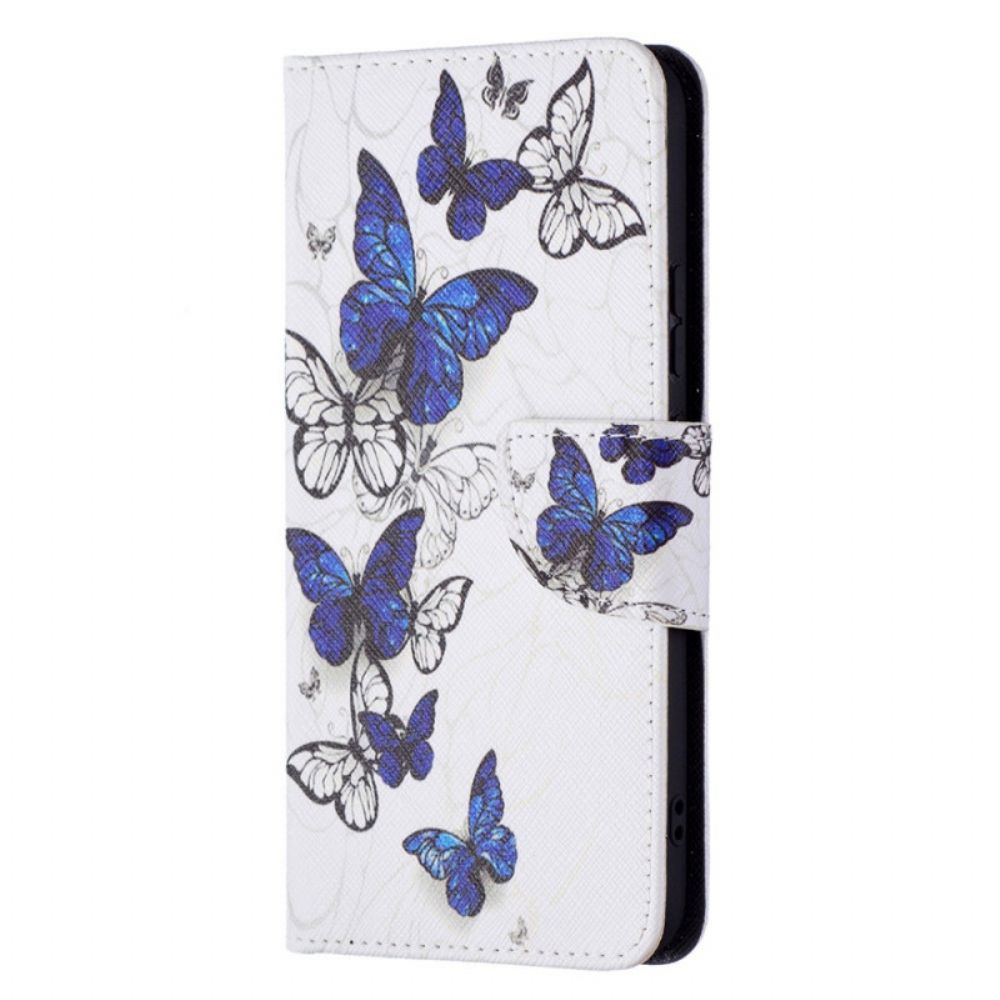 Flip Case voor Samsung Galaxy S22 Plus 5G Vlinders Koningen