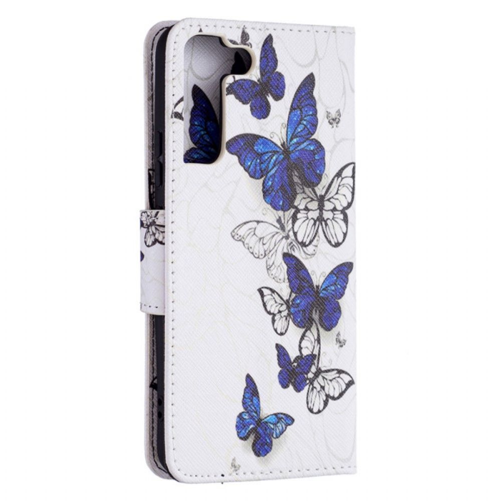 Flip Case voor Samsung Galaxy S22 Plus 5G Vlinders Koningen