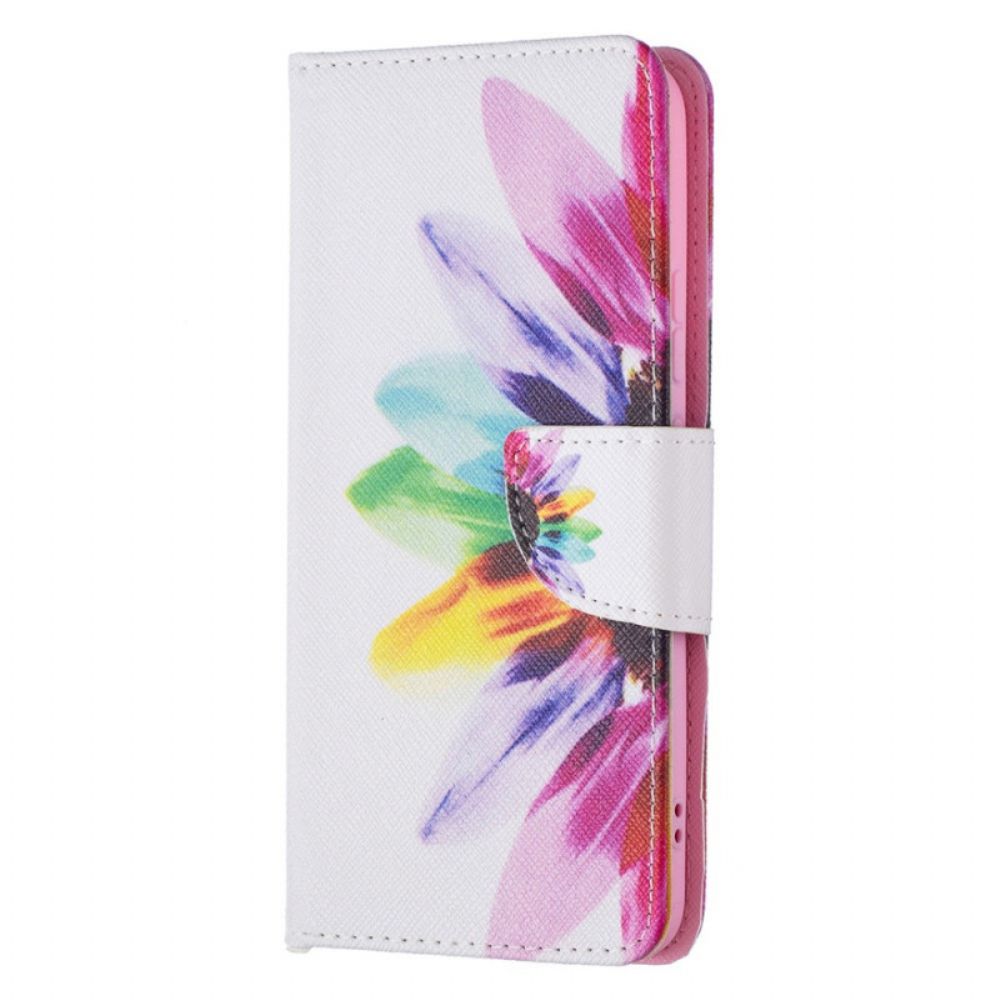 Folio-hoesje voor Samsung Galaxy S22 Plus 5G Aquarel Bloem