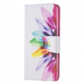 Folio-hoesje voor Samsung Galaxy S22 Plus 5G Aquarel Bloem