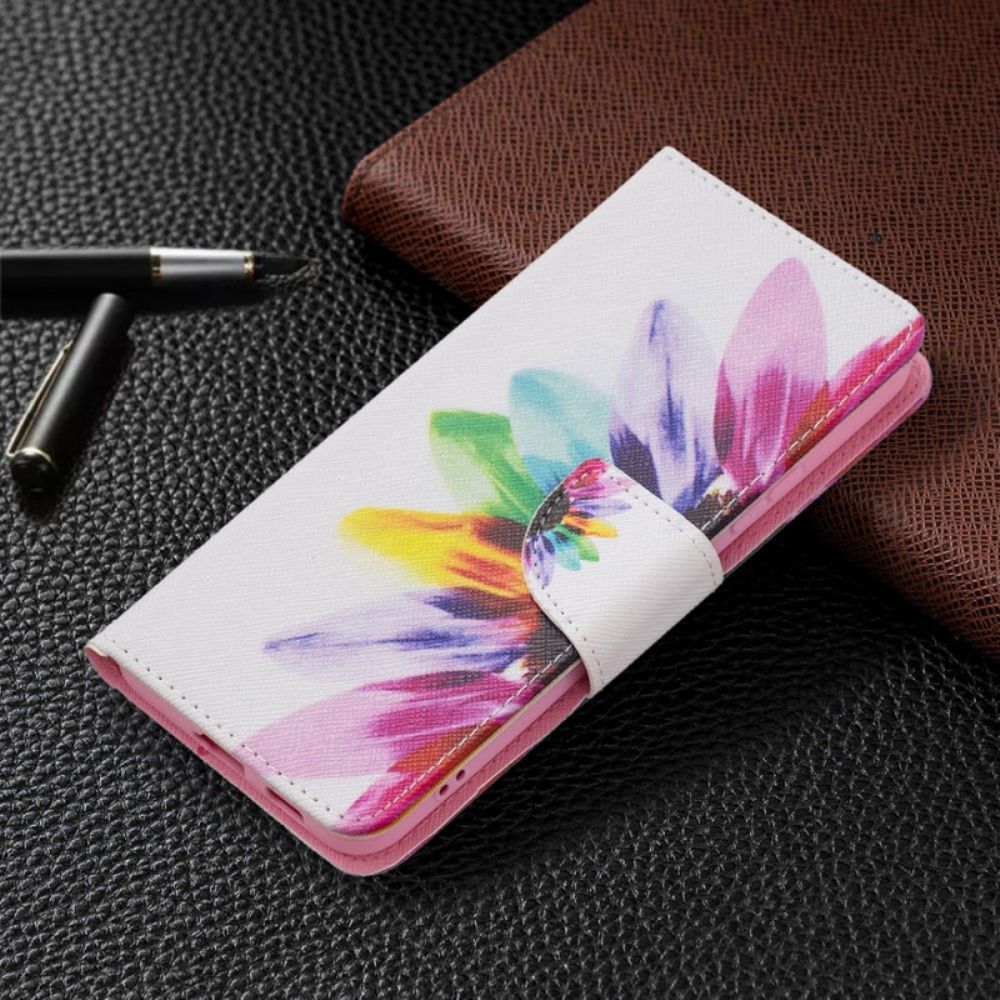 Folio-hoesje voor Samsung Galaxy S22 Plus 5G Aquarel Bloem