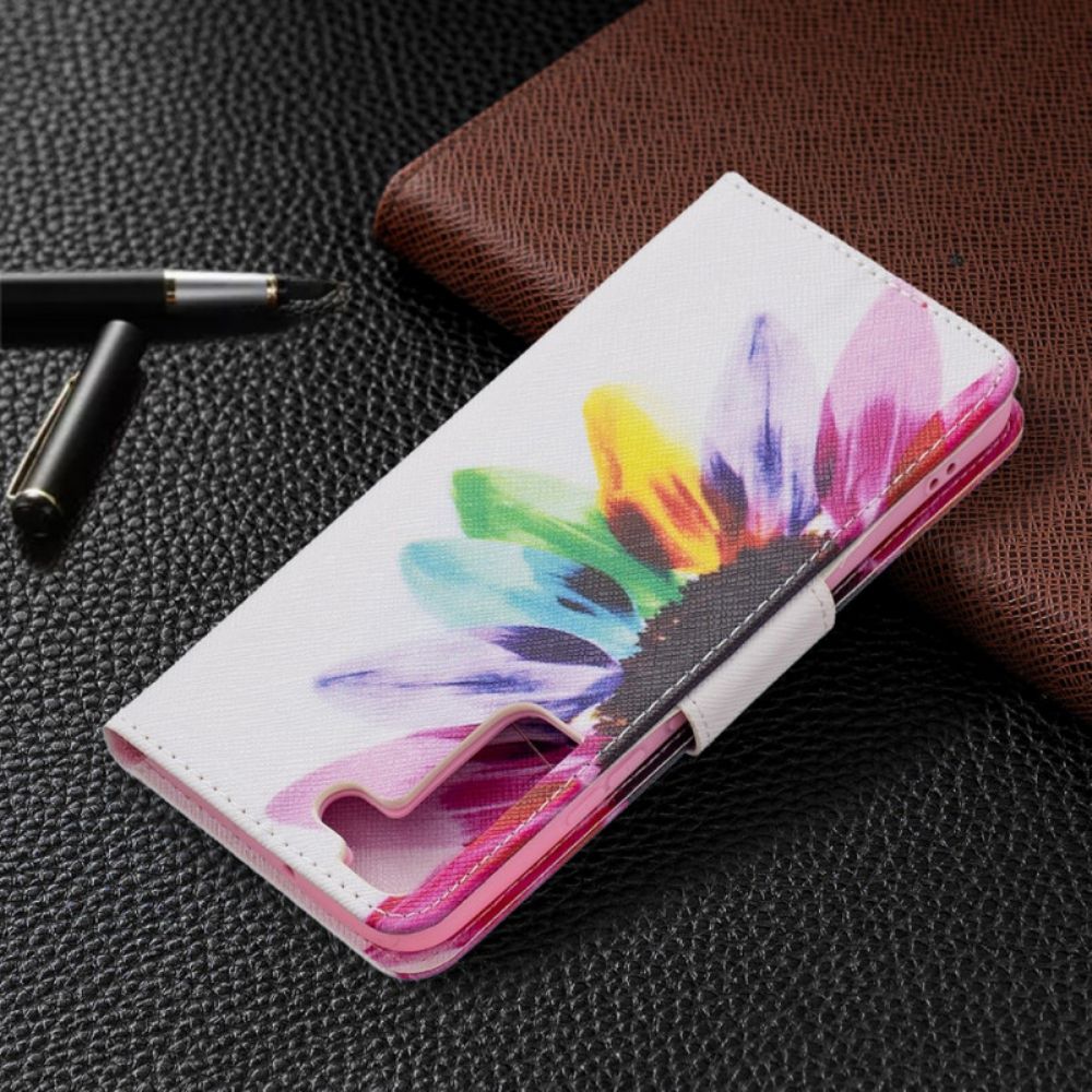 Folio-hoesje voor Samsung Galaxy S22 Plus 5G Aquarel Bloem