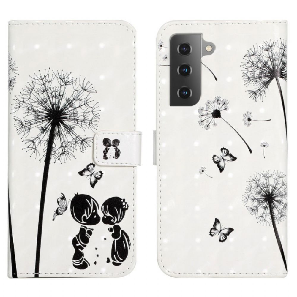 Folio-hoesje voor Samsung Galaxy S22 Plus 5G Baby Liefde Paardebloem