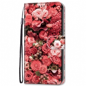 Folio-hoesje voor Samsung Galaxy S22 Plus 5G Bloemenromantiek