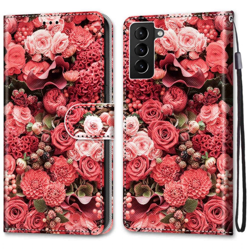 Folio-hoesje voor Samsung Galaxy S22 Plus 5G Bloemenromantiek