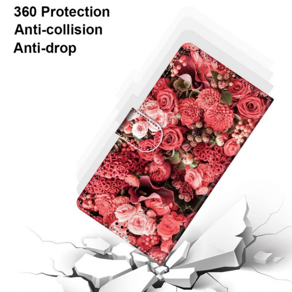 Folio-hoesje voor Samsung Galaxy S22 Plus 5G Bloemenromantiek