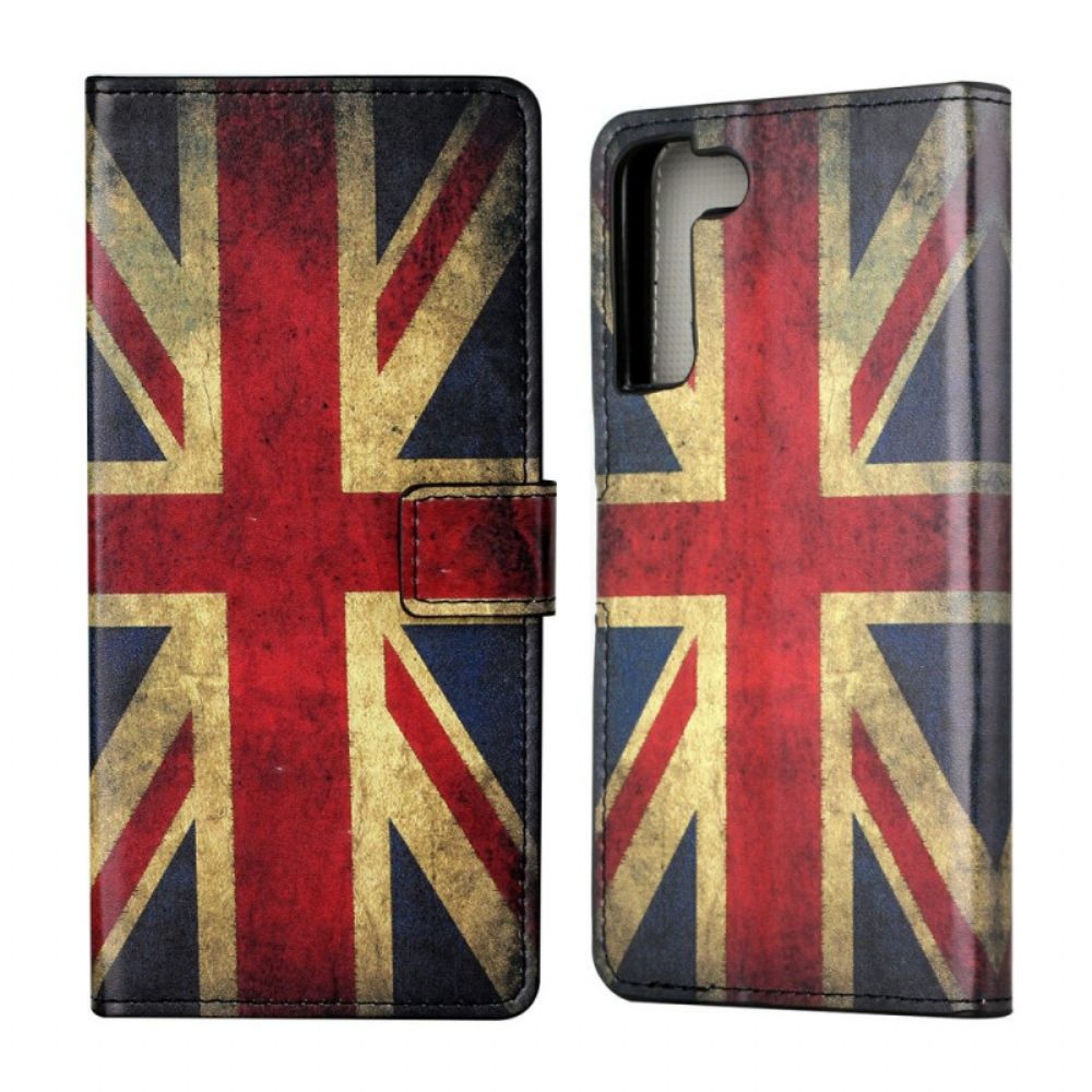 Folio-hoesje voor Samsung Galaxy S22 Plus 5G Engeland Vlag