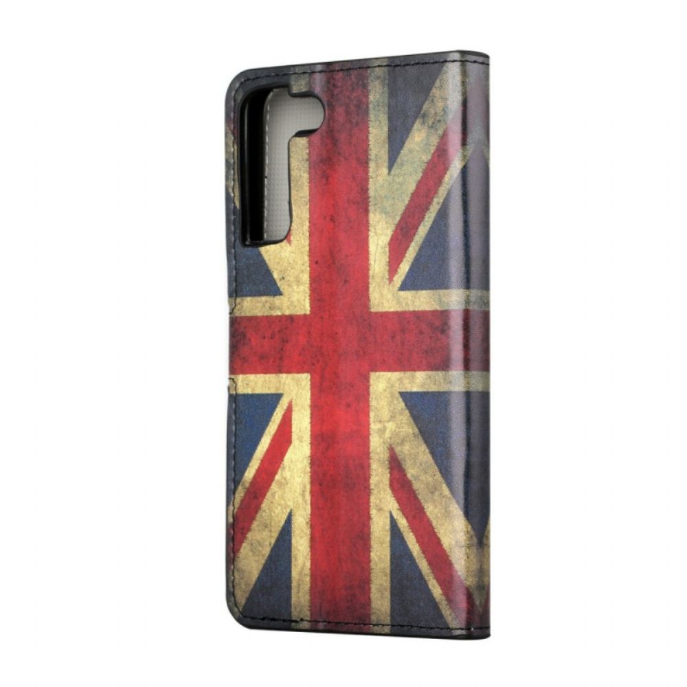 Folio-hoesje voor Samsung Galaxy S22 Plus 5G Engeland Vlag