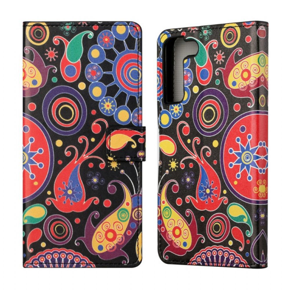 Folio-hoesje voor Samsung Galaxy S22 Plus 5G Galaxy-ontwerp