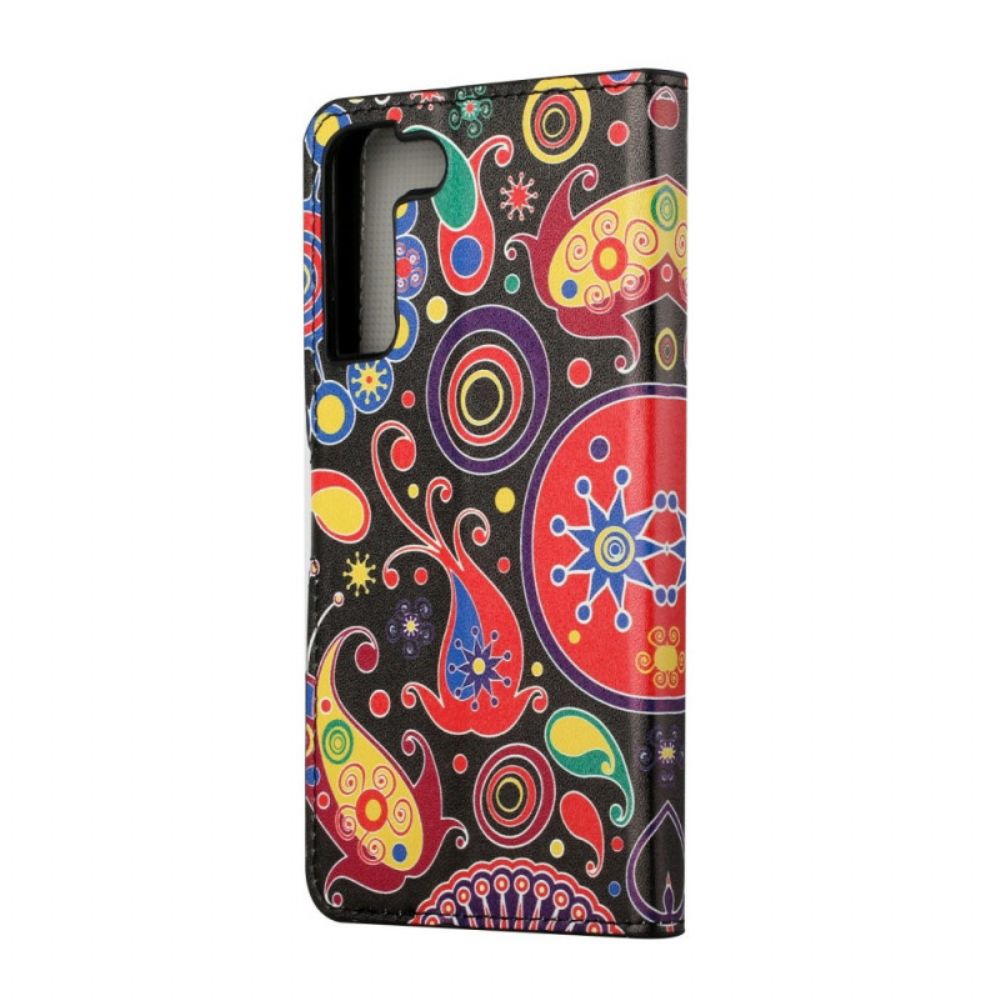 Folio-hoesje voor Samsung Galaxy S22 Plus 5G Galaxy-ontwerp