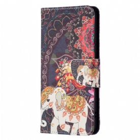 Folio-hoesje voor Samsung Galaxy S22 Plus 5G Indische Olifant