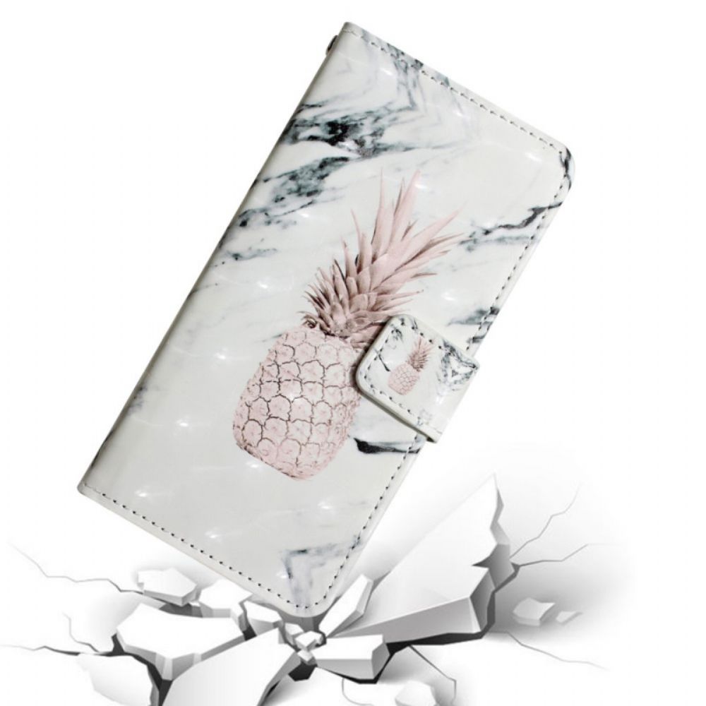 Folio-hoesje voor Samsung Galaxy S22 Plus 5G Lichtvlek Ananas