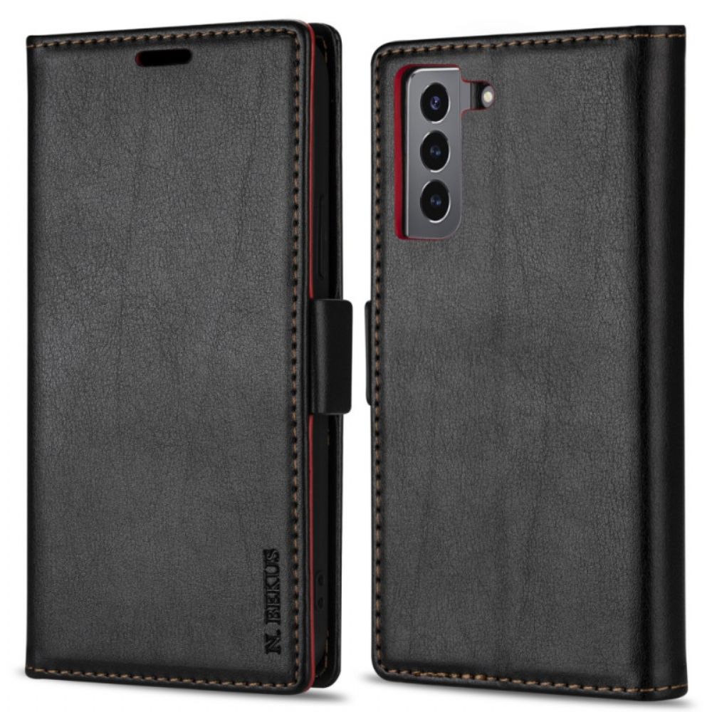 Folio-hoesje voor Samsung Galaxy S22 Plus 5G Ln.bekus Leereffect