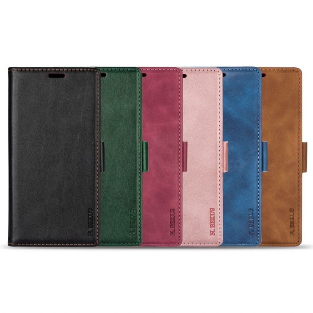 Folio-hoesje voor Samsung Galaxy S22 Plus 5G Ln.bekus Leereffect