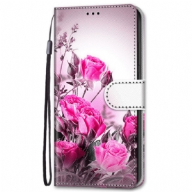 Folio-hoesje voor Samsung Galaxy S22 Plus 5G Magische Bloemen