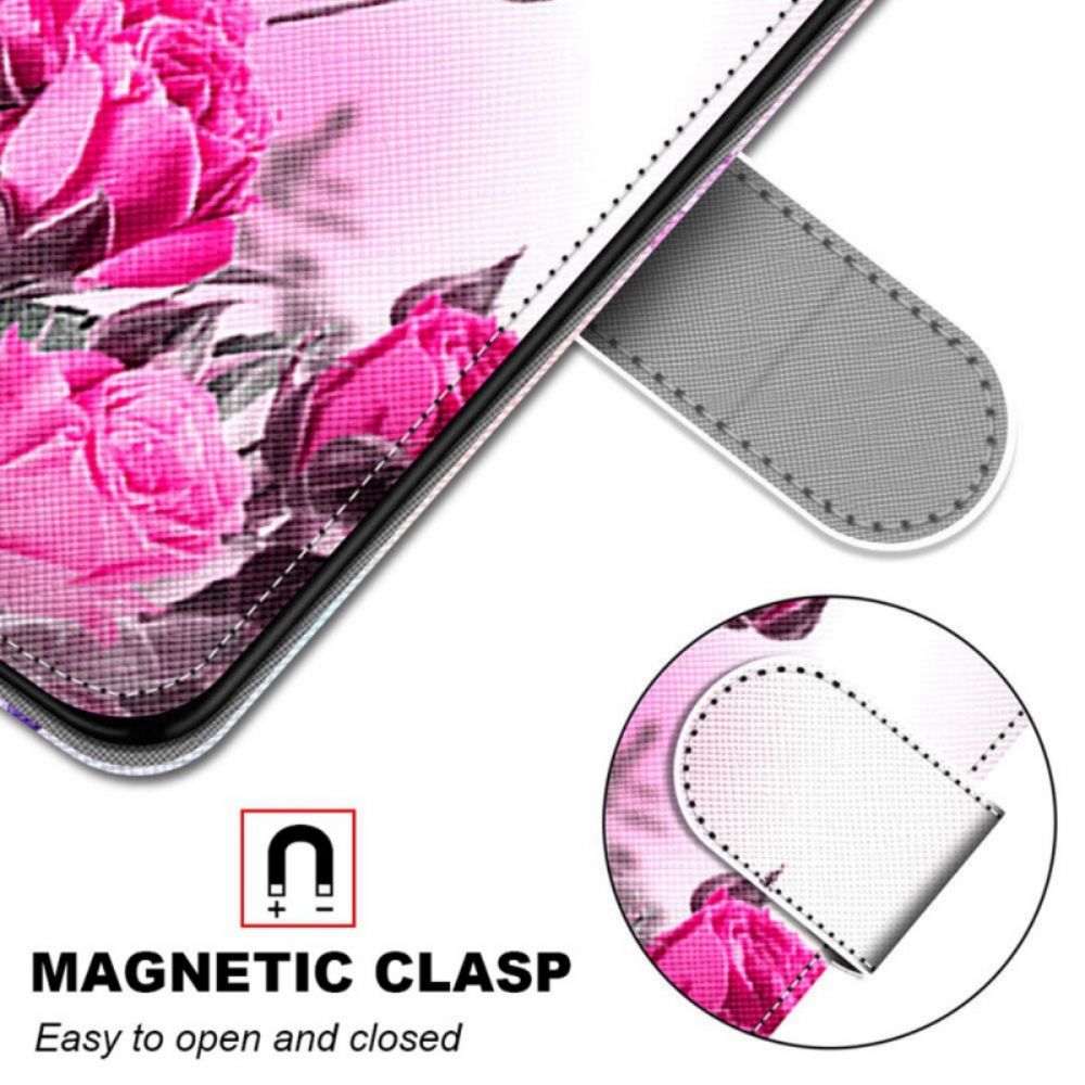 Folio-hoesje voor Samsung Galaxy S22 Plus 5G Magische Bloemen