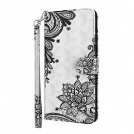 Folio-hoesje voor Samsung Galaxy S22 Plus 5G Met Ketting Kant Met Afneembare Riem