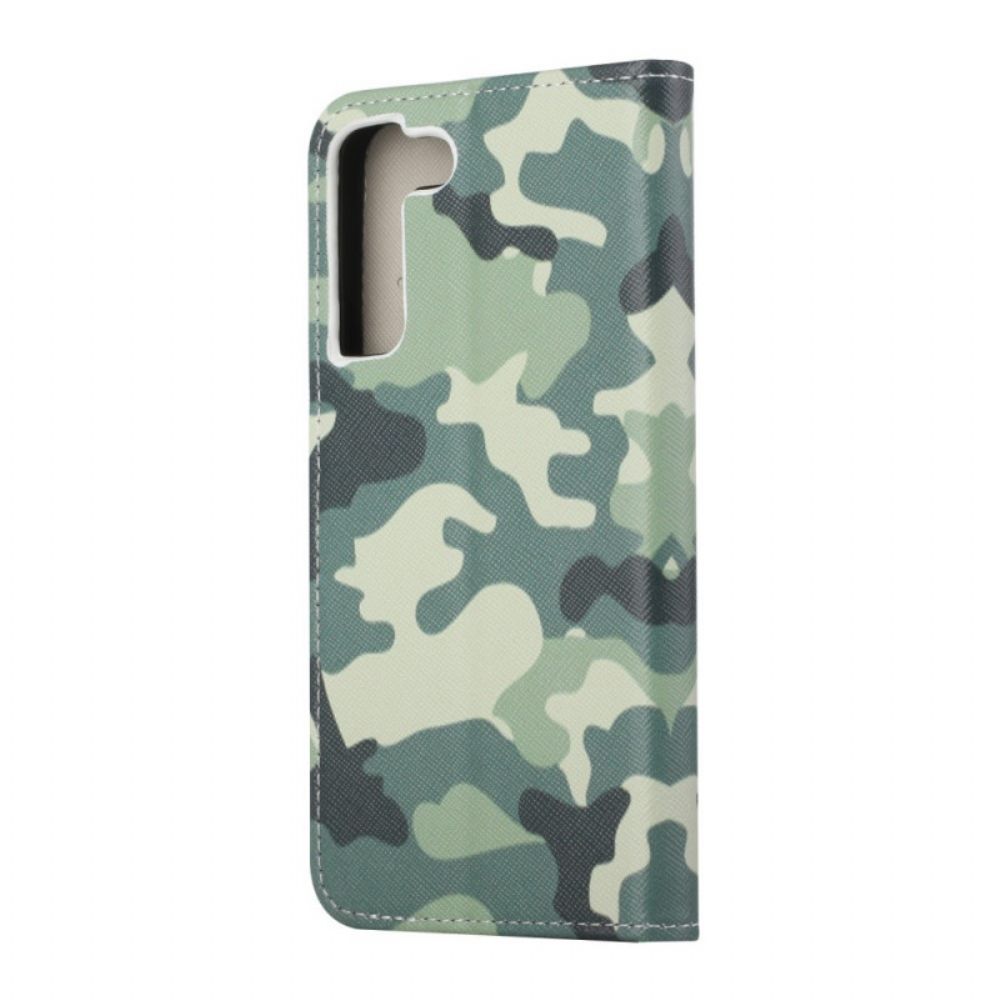 Folio-hoesje voor Samsung Galaxy S22 Plus 5G Militaire Camouflage