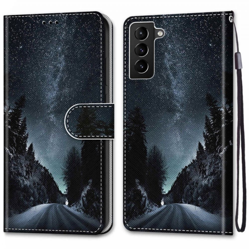 Folio-hoesje voor Samsung Galaxy S22 Plus 5G Mysterieuze Natuur