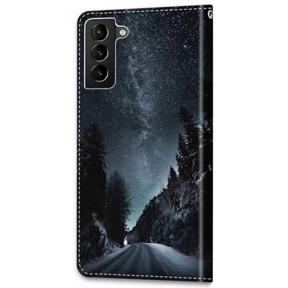 Folio-hoesje voor Samsung Galaxy S22 Plus 5G Mysterieuze Natuur