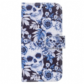 Folio-hoesje voor Samsung Galaxy S22 Plus 5G Retro Schedels