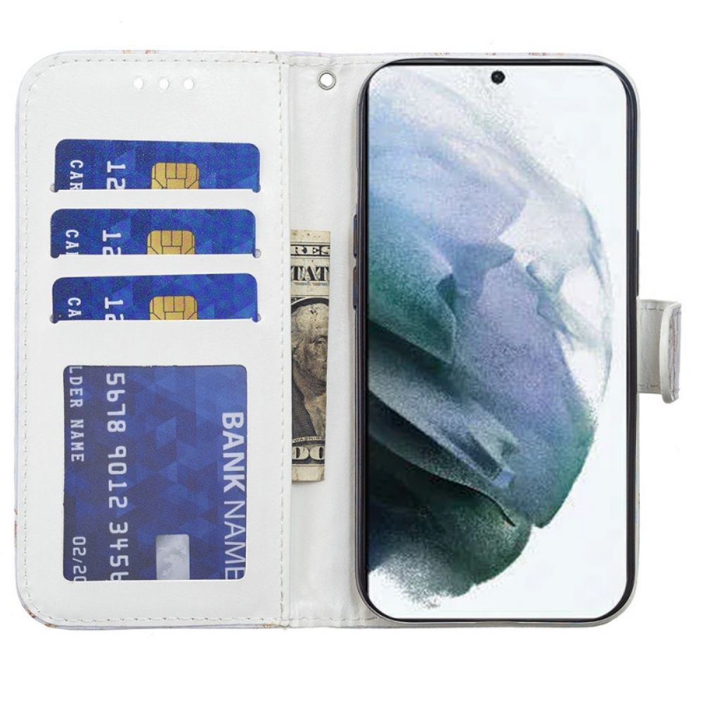 Folio-hoesje voor Samsung Galaxy S22 Plus 5G Retro Schedels