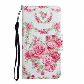 Folio-hoesje voor Samsung Galaxy S22 Plus 5G Royal Liberty-bloemen