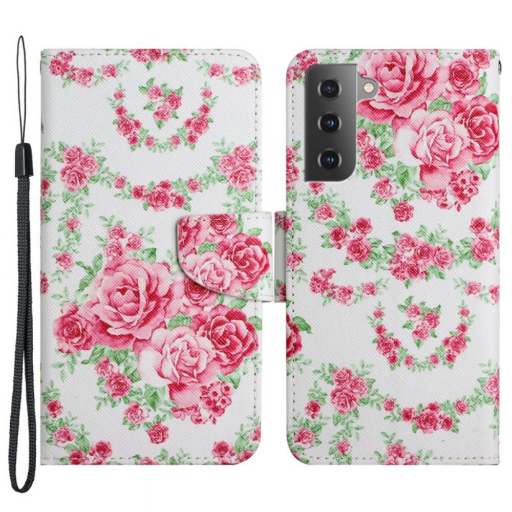 Folio-hoesje voor Samsung Galaxy S22 Plus 5G Royal Liberty-bloemen