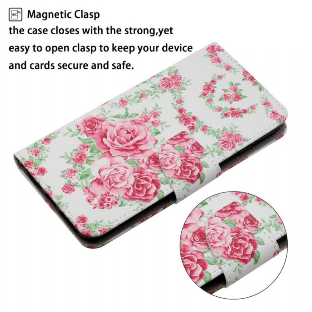 Folio-hoesje voor Samsung Galaxy S22 Plus 5G Royal Liberty-bloemen