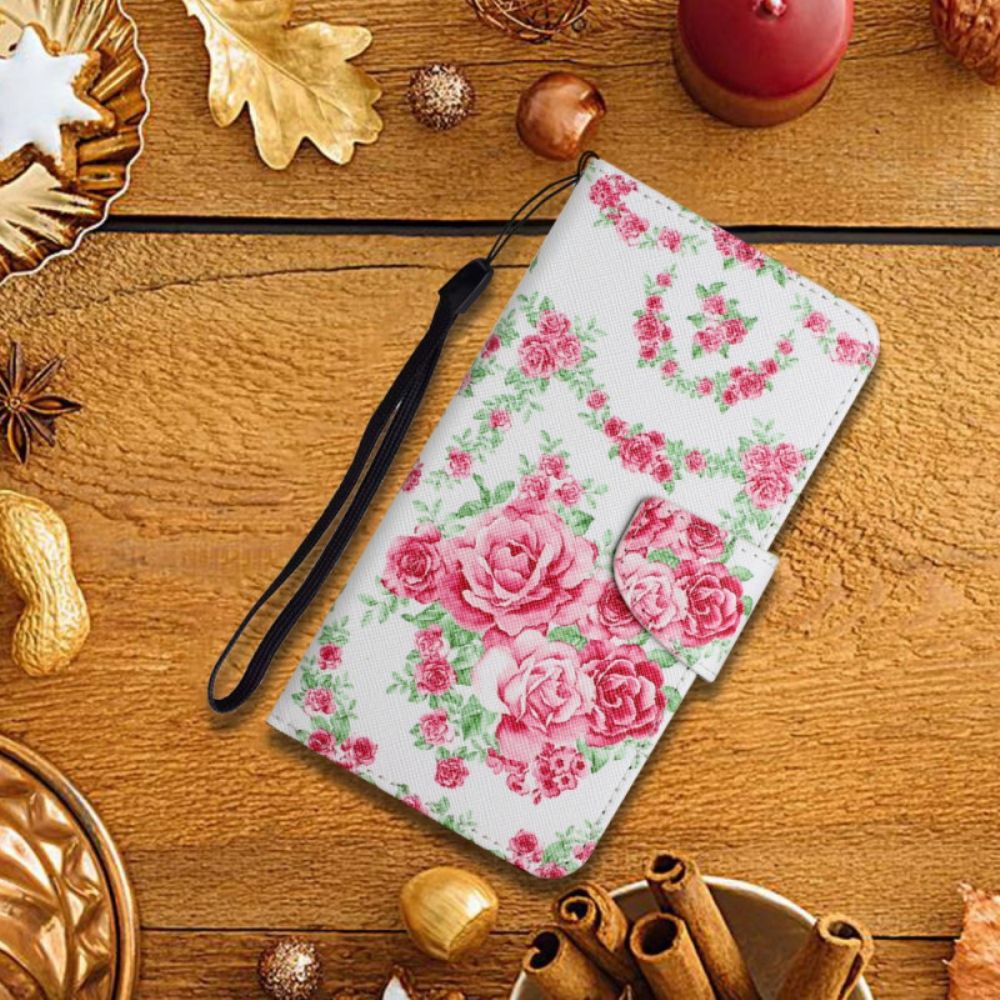 Folio-hoesje voor Samsung Galaxy S22 Plus 5G Royal Liberty-bloemen