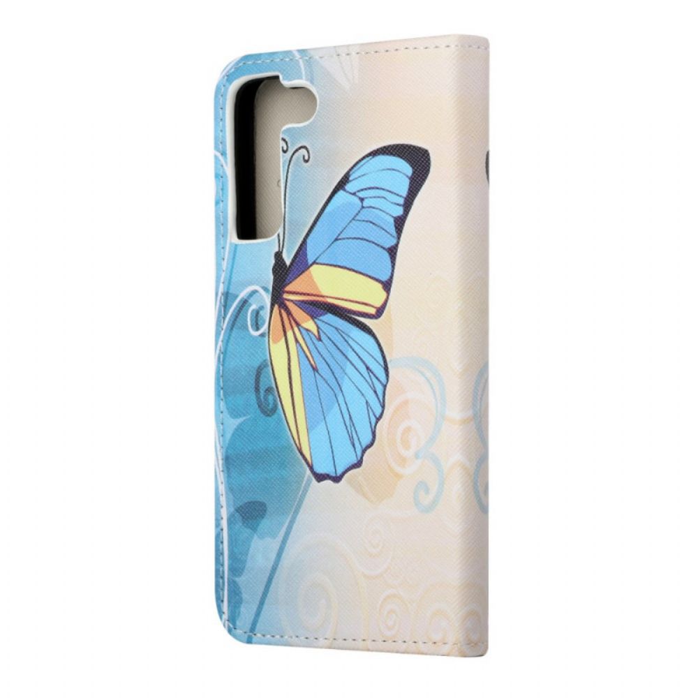 Folio-hoesje voor Samsung Galaxy S22 Plus 5G Soevereine Vlinders