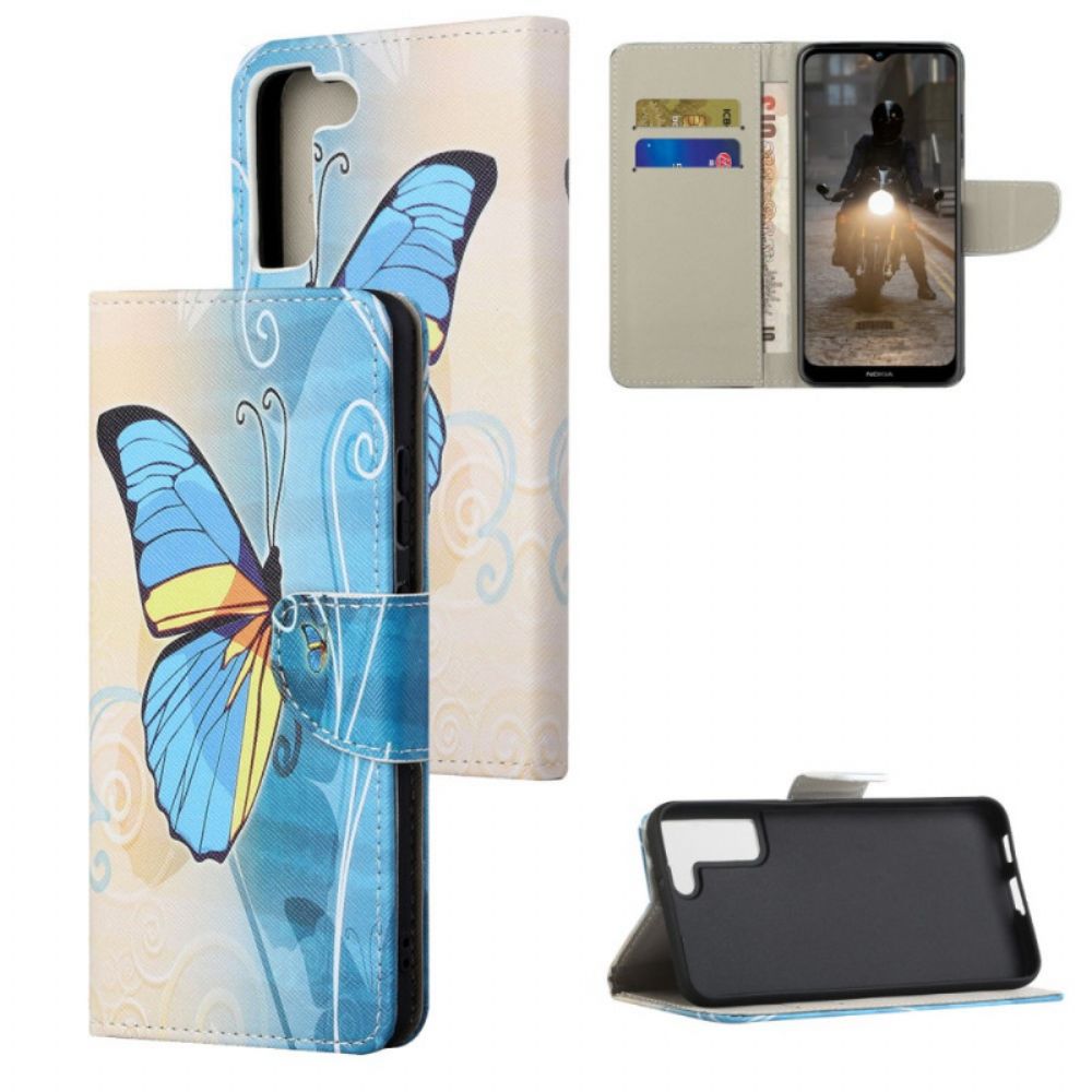 Folio-hoesje voor Samsung Galaxy S22 Plus 5G Soevereine Vlinders