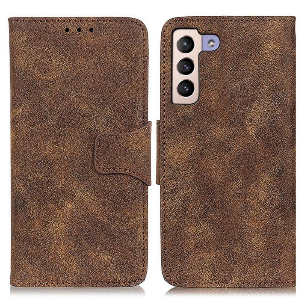 Folio-hoesje voor Samsung Galaxy S22 Plus 5G Vintage Splitleer