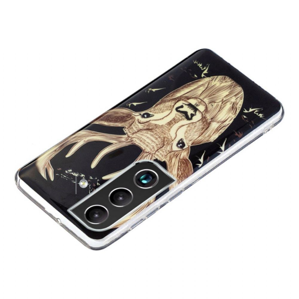 Hoesje voor Samsung Galaxy S22 Plus 5G Fluorescerend Majestueus Hert