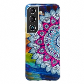 Hoesje voor Samsung Galaxy S22 Plus 5G Fluorescerende Bloemenserie