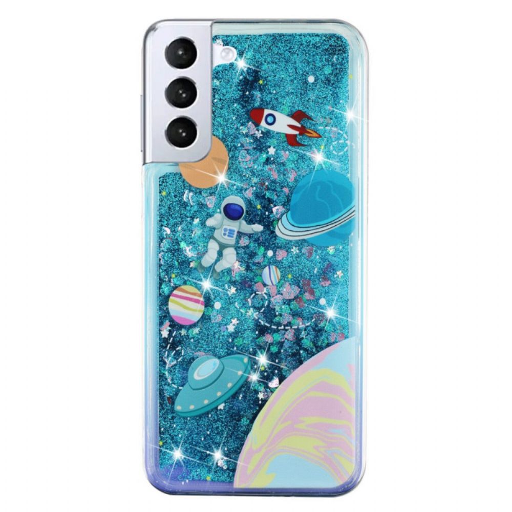 Hoesje voor Samsung Galaxy S22 Plus 5G Glitterruimte