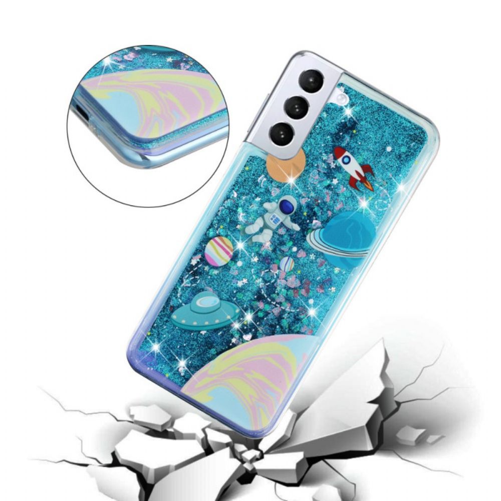 Hoesje voor Samsung Galaxy S22 Plus 5G Glitterruimte