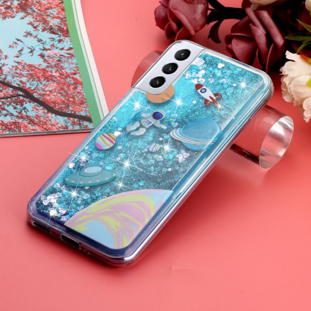 Hoesje voor Samsung Galaxy S22 Plus 5G Glitterruimte