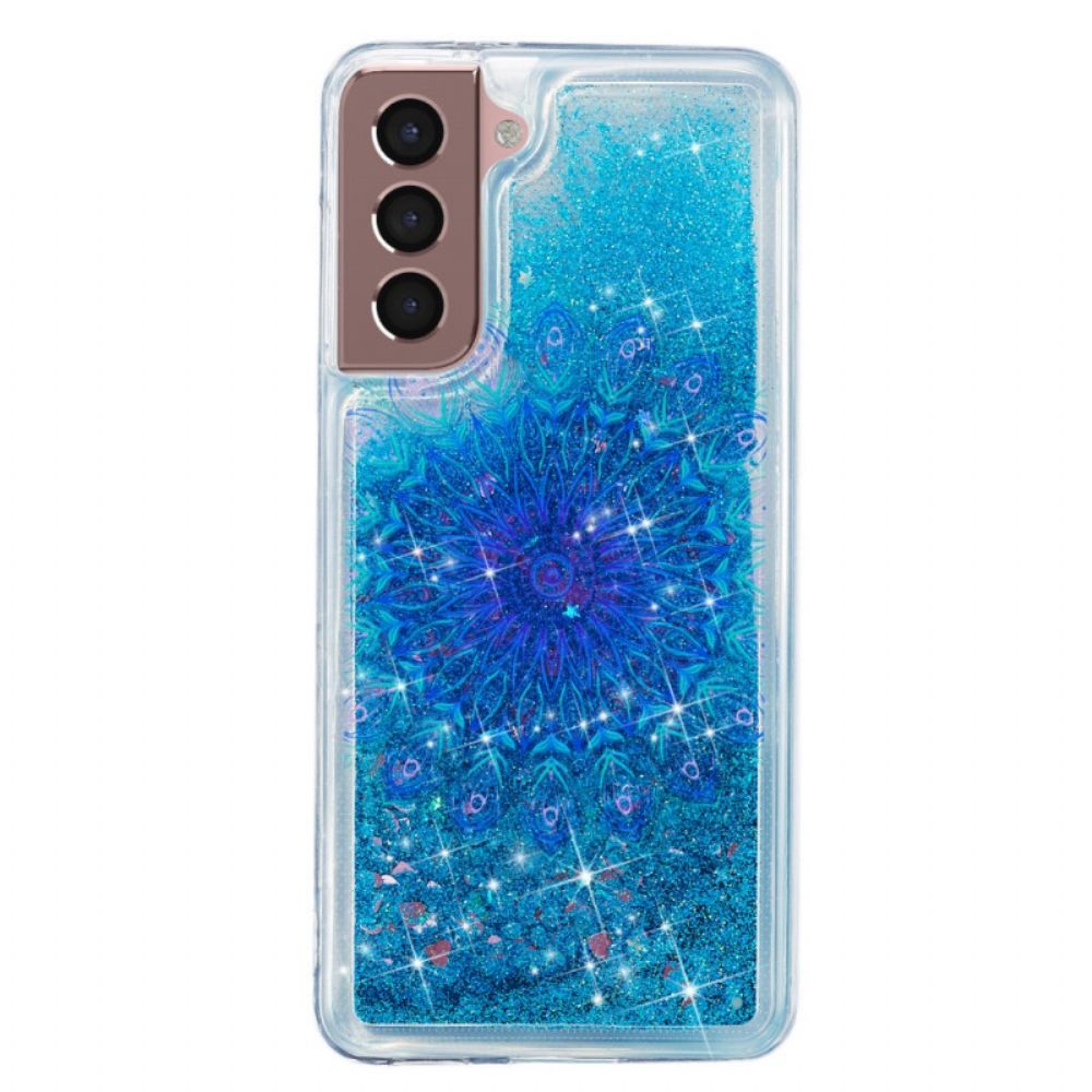 Hoesje voor Samsung Galaxy S22 Plus 5G Mandala Met Pailletten