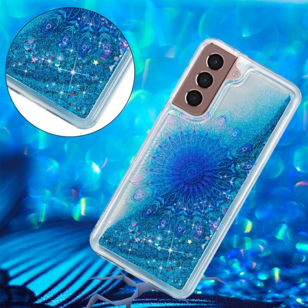 Hoesje voor Samsung Galaxy S22 Plus 5G Mandala Met Pailletten