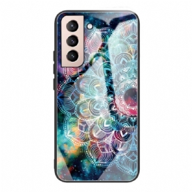 Hoesje voor Samsung Galaxy S22 Plus 5G Mandala Van Gehard Glas