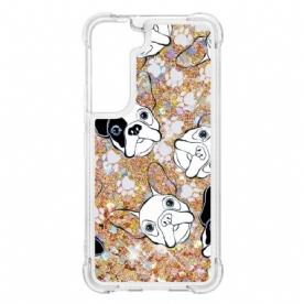 Hoesje voor Samsung Galaxy S22 Plus 5G Meneer Glitterhond