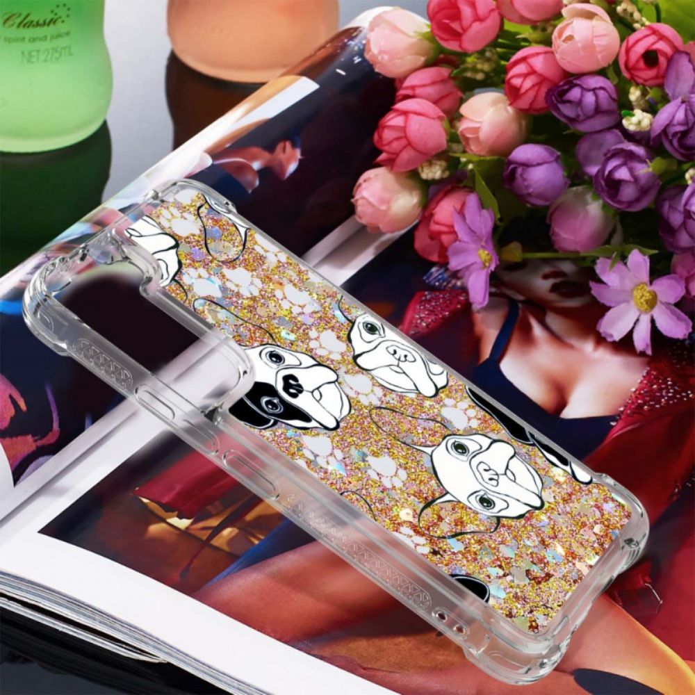 Hoesje voor Samsung Galaxy S22 Plus 5G Meneer Glitterhond