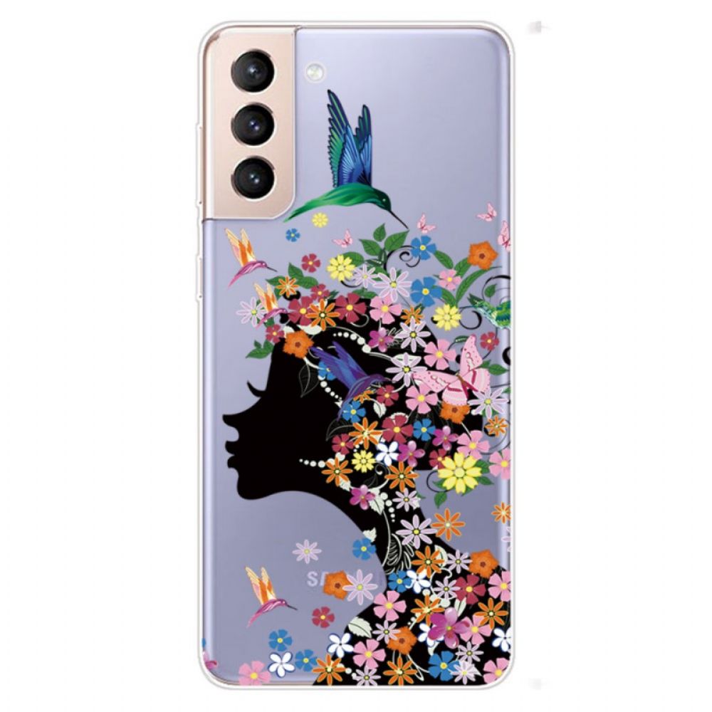 Hoesje voor Samsung Galaxy S22 Plus 5G Mooi Bloemhoofd