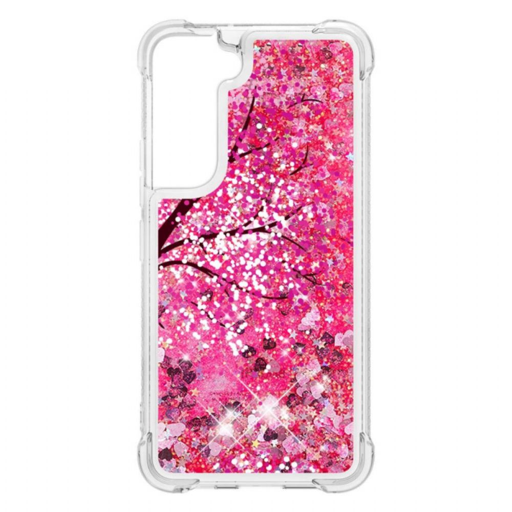 Hoesje voor Samsung Galaxy S22 Plus 5G Paillettenboom